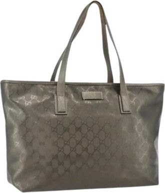 Gucci Pre-owned Tote Bags, female, Gray, Size: ONE SIZE Pre-owned Vintage Tote Bag