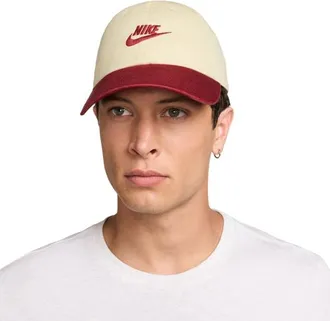 Nike Mens Club H86 Adjustable Cap - Red/Beige Size M/L