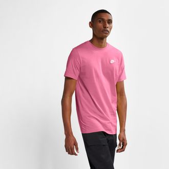 Nike Mens Nike Sportswear Club T-Shirt in Pink | AR4997-684