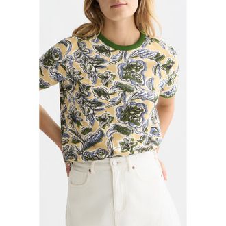 Scotch & Soda Print Knit Top in Lucky Bandana Multi Parsnip at Nordstrom, Size X-Small
