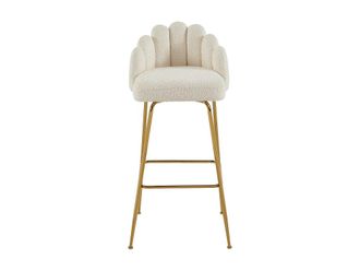 VENTE-UNIQUE.COM Taburete alto tela crema