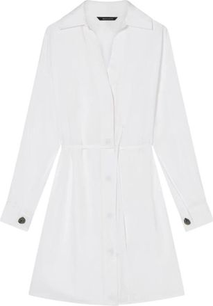 A|X Armani Exchange Overhemdjurk - Dames - Shirt Kleedjes - Wit - XS - Kleedjes