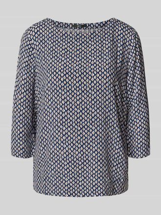 Zero Relaxed Fit Bluse aus reiner Viskose in Bleu, Gr&ouml;&szlig;e 38