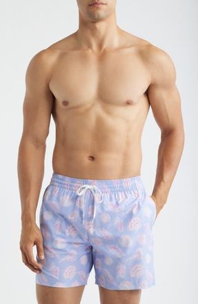 Chubbies Shell Yeahs 5.5-Inch Swim Trunks in Light/Pastel Purple at Nordstrom, Size Xx-Large