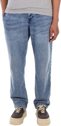 Isabel Marant Mens Light Blue Timeo Flowing Elastic Waist Jeans