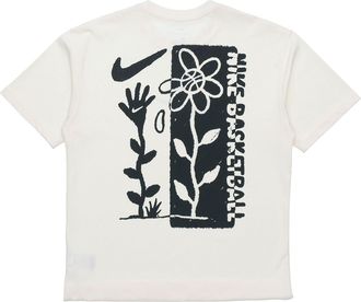 Nike Basketball Graffiti Print Short Sleeve For Men Beige Creamy DC1284-910