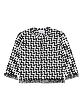 Alexander McQueen Jack met pied-de-poule print - Zwart