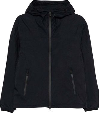 Emporio Armani Blue Solid Hood Jacket