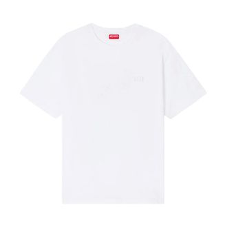 Kenzo T-shirt in Cotone Ricamato Boke Flower 2.0 - - Tops - Uomo - Bianco - S