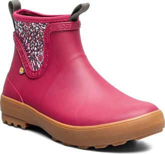 Bogs Harper Waterproof Chelsea Rain Boot in Berry at Nordstrom, Size 11