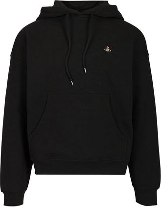 Vivienne Westwood ASHTON ORB HOODED TOP Size: L, colour: BLACK