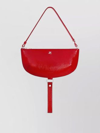 Courr&egrave;ges leather shoulder bag