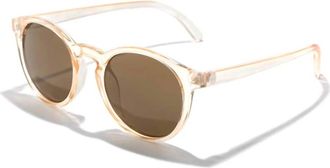Sunski Womens Dipsea Round Sunglasses In Champagne Brown