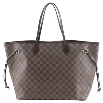 Louis Vuitton Brown Damier Canvas Tote Bag (Pre-Owned)