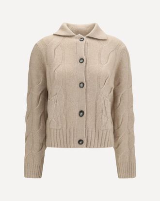 Allude Cashmere and silk Sweater with buttons Female M
