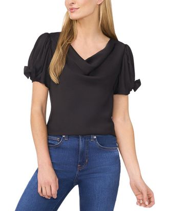 CeCe by Cynthia Steffe Cowl Neck Bubble Top