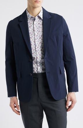 Paul Smith Solid Navy Water Repellent Stretch Nylon Sport Coat at Nordstrom Rack, Size 44 Us / 54 Eu