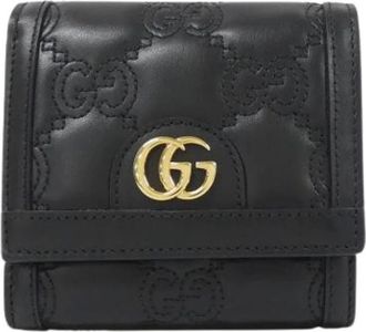 Gucci Pre-owned Wallets, female, Black, Size: ONE SIZE Pre-owned Vintage Bi-fold Wallet