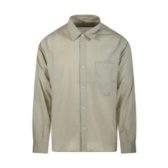 C.P. Company Casual Shirts, male, Gray, Size: XL Shirt Long Sleeve