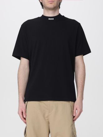 HUGO BOSS T-shirt in cotone basic con mini logo