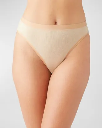 Wacoal Understated High-Cut Stretch Cotton Briefs