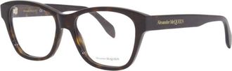 Alexander McQueen Mens Black Square Eyeglass Frames AM0306O 002