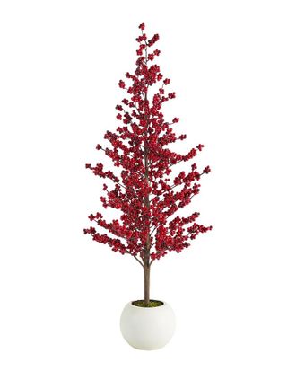 Glitzhome Handmade Berry Porch Tree