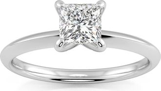 Pompeii3 20 -.75Ct Princess Cut Solitaire Diamond Engagement Ring 14k Gold Lab Grown