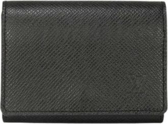 Louis Vuitton Pre-owned Card case - Heren - Vintage Accessoires - Zwart - ONE Size - Leer - Vintage