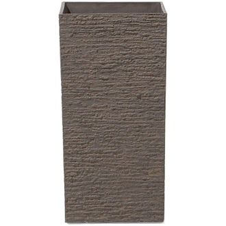 Beliani Plant Pot GAZA 30 cm Dark Brown