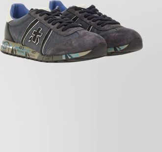 Premiata stylish sneakers with contrast sole and round toe