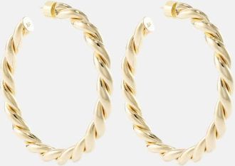 Jennifer Fisher Twisted 14kt gold-plated hoop earrings