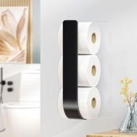 OEM Soporte De Pared Met&aacute;lico Adhesivo Crezuo Para Rollo De Papel Higi&eacute;nico (3 Recambios)