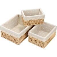 OEM Cesta De Almacenamiento, Juego De 3 Cestas De Almacenamiento Tejidas, Cestas Y Cajas De Almacenamiento, Contenedor De Almacenamiento Para Ba&ntilde;o, Cocina