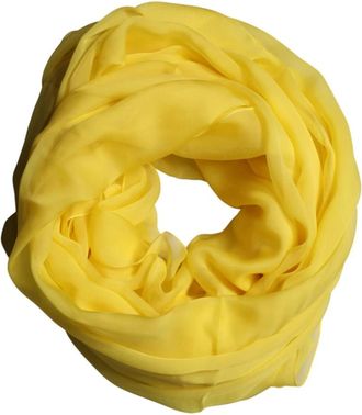 Dolce & Gabbana Stola - Heren - Zijden sjaals - Geel - ONE Size - Accessoires