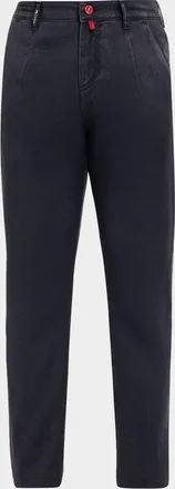 Sartorio Men & apos;s Washed Wool Darted Flat-Front Pants