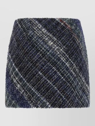Missoni wool check mini skirt