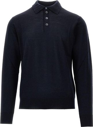 Emporio Armani Fine knit polo sweater Man XXL