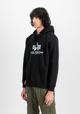 Alpha Industries Hoodie ALPHA INDUSTRIES Basic Hoodie BL, Herren, Gr. XXL, schwarz, Obermaterial: 80% Baumwolle, 20% Polyester, regular fit, Sweatshirts Hoodie