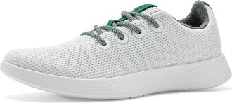 Allbirds Tree Runner NZ Womens Snow Shoes Blizzard/Verdant Green (Blizzard Sole) : 10.5 B - Medium, Synthetic