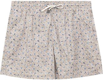 Canali Beige Polyester Swim Mens Shorts