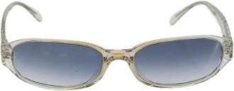 Chanel Pre-owned Accessories, female, Blue, Size: ONE SIZE Pre-owned Plastic Sunglasses