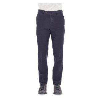 Pantaloni Torino Pantalone in cotone micro struttura Slim fit - male - PT Torino - Chinos - Blue - 3XL - Trousers
