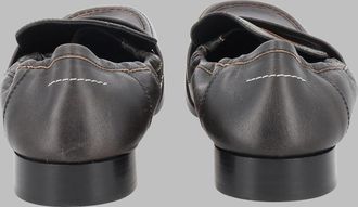 Maison Margiela Leather Loafers - Black
