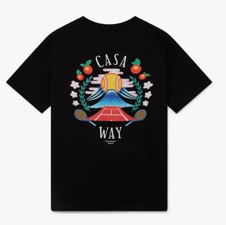 Casablanca Mens Casaway Mountain T-Shirt Black Cotton - Size X-Large