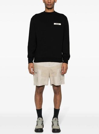 Jacquemus Mens Gros Grain Sweatshirt - Black Cotton - Size Medium