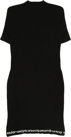 Alexander Wang Ribbed Logo-detail Midi Dress