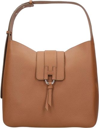 Hogan Trend Hobo Bag - Dames - Schoudertassen - Bruin - ONE Size - Leer - Tassen