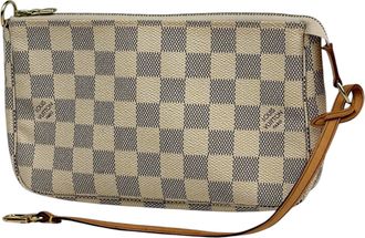 Louis Vuitton White Damier Azur Pouch (Pre-Owned)