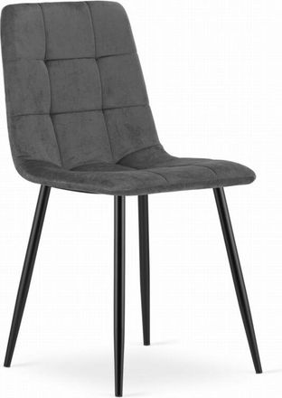 OEM Silla Kara - Terciopelo Gris Oscuro X 1